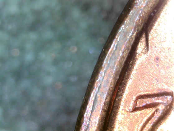 1972-P-LMC-With-Master-Die-Doubling-And-Interesting--Rim-Cud-Or-Mark-?